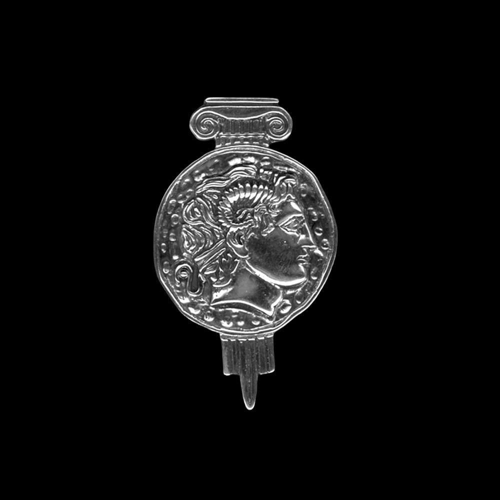 Lysimachus, Alexander the Great Brooch in Sterling Silver (K-83)