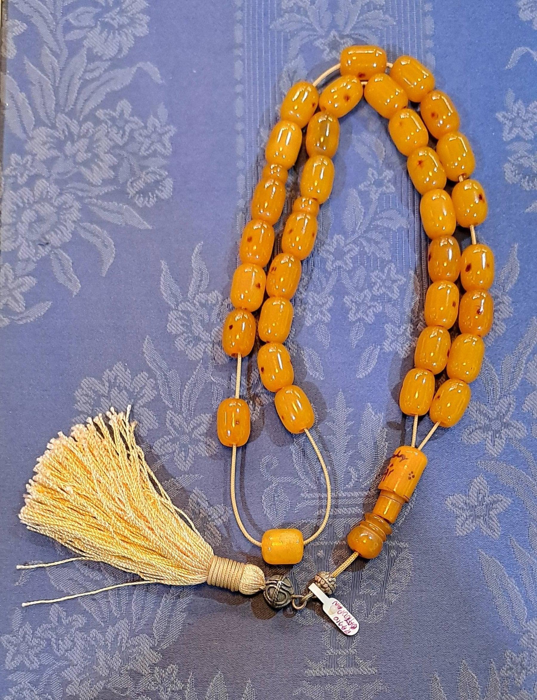 Authentic Old Faturan Komboloi Prayer Beads – Rare Faturan Material Rosary (ROS-50)