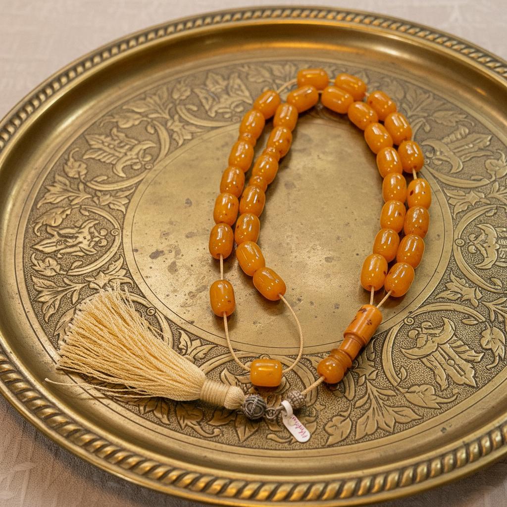 Authentic Old Faturan Komboloi Prayer Beads – Rare Faturan Material Rosary (ROS-50)