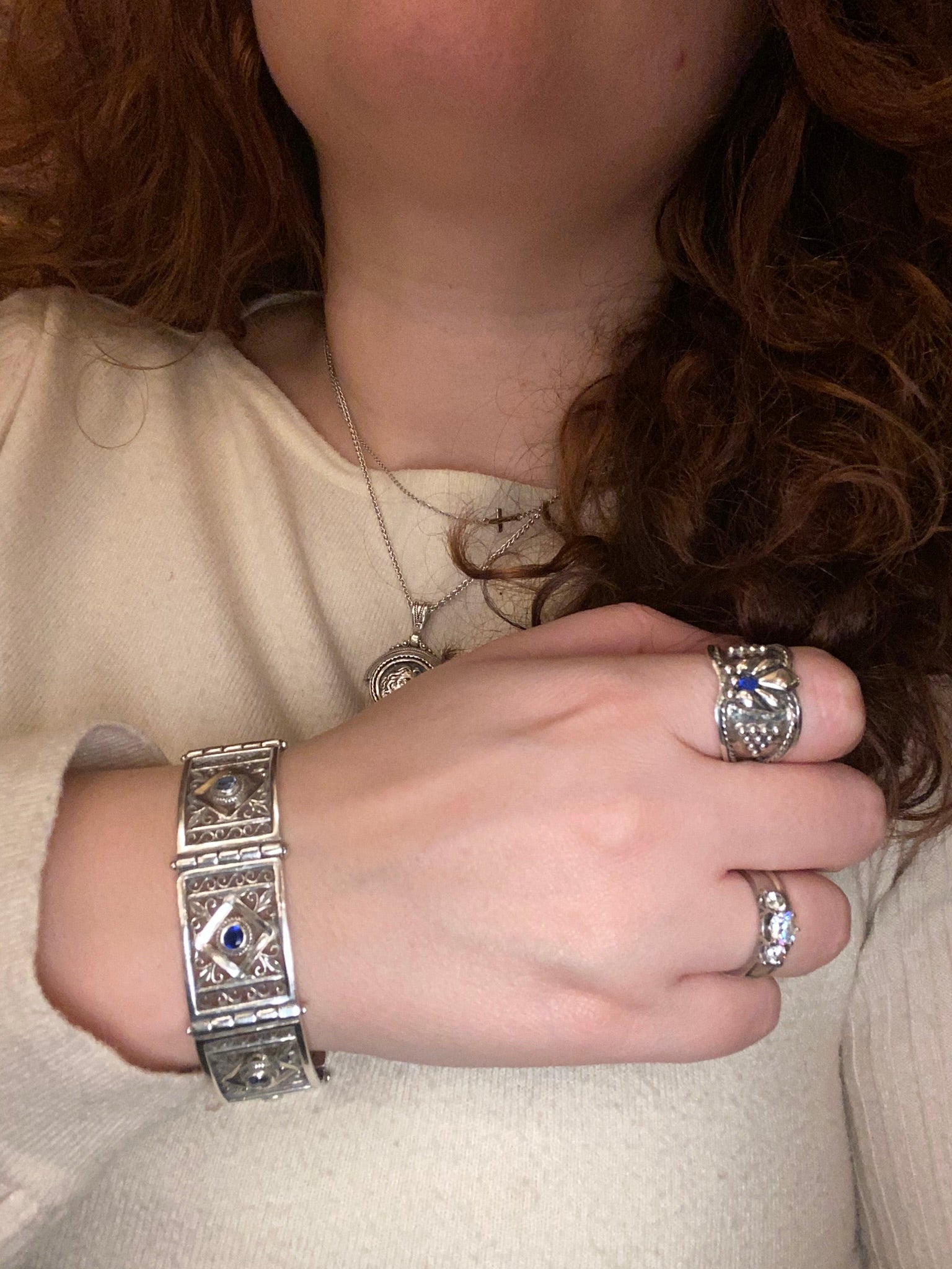 Byzantine Bracelet in Sterling Silver (B-31)