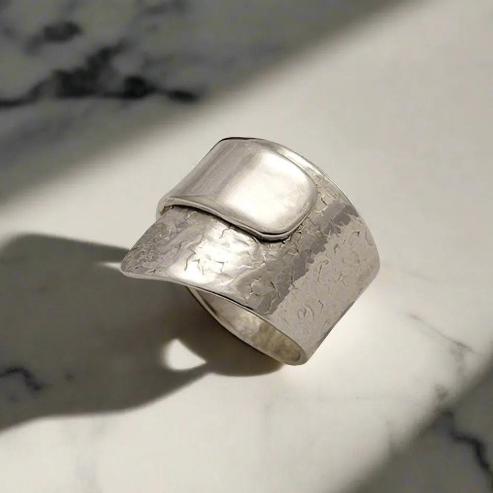 Black Patina Ring in Sterling Silver (DM-53)