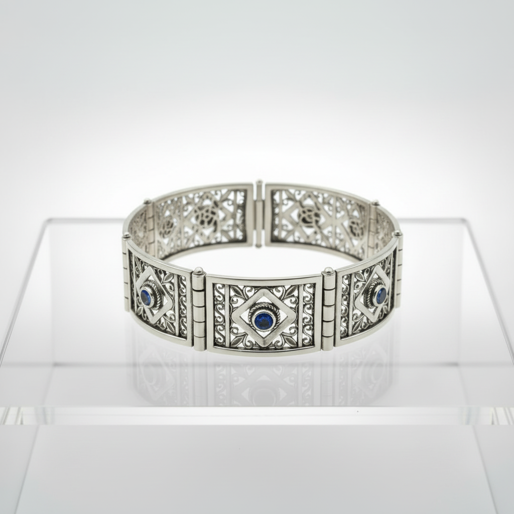 Byzantine Bracelet in Sterling Silver (B-31)