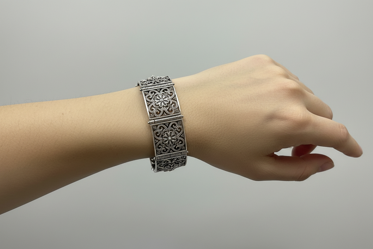 Byzantine Bracelet in Sterling Silver (B-32)