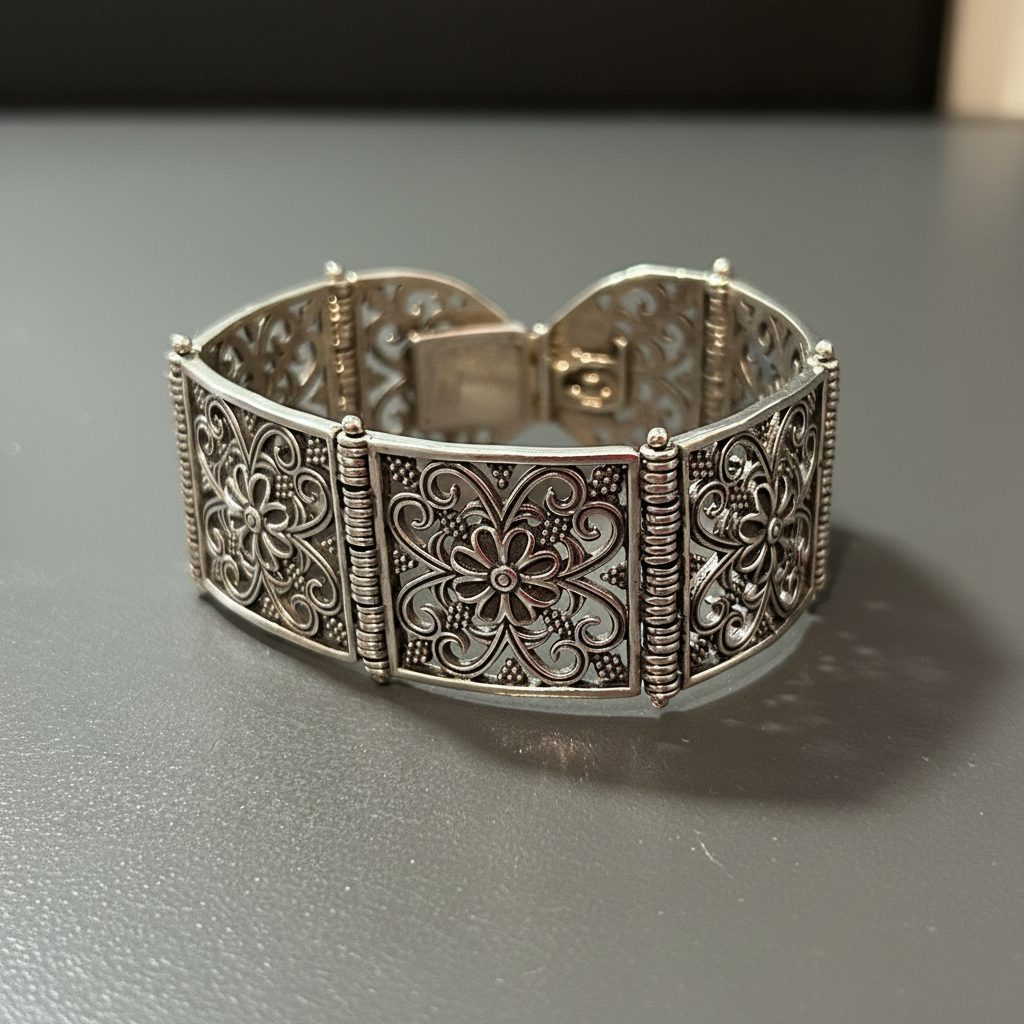 Byzantine Bracelet in Sterling Silver (B-32)