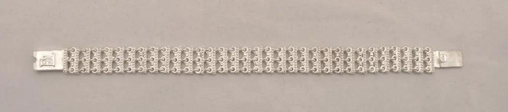 Byzantine Bracelet in Sterling Silver with zircon (B-13)