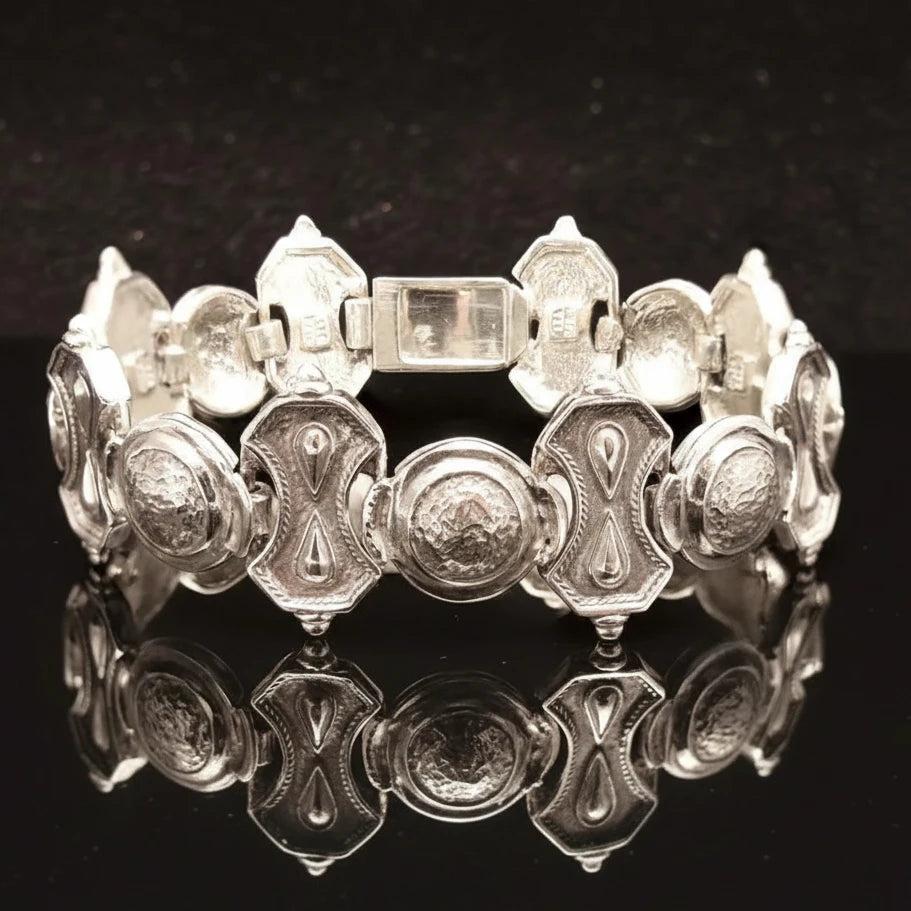 Byzantine Bracelet in Sterling Silver with zircon (B-24)