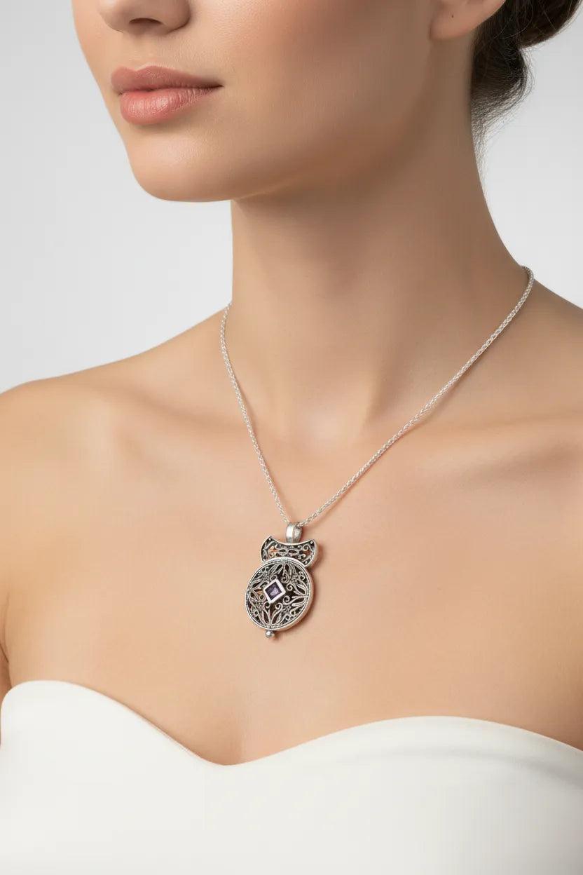 Byzantine pendant in Sterling silver (PE-75)