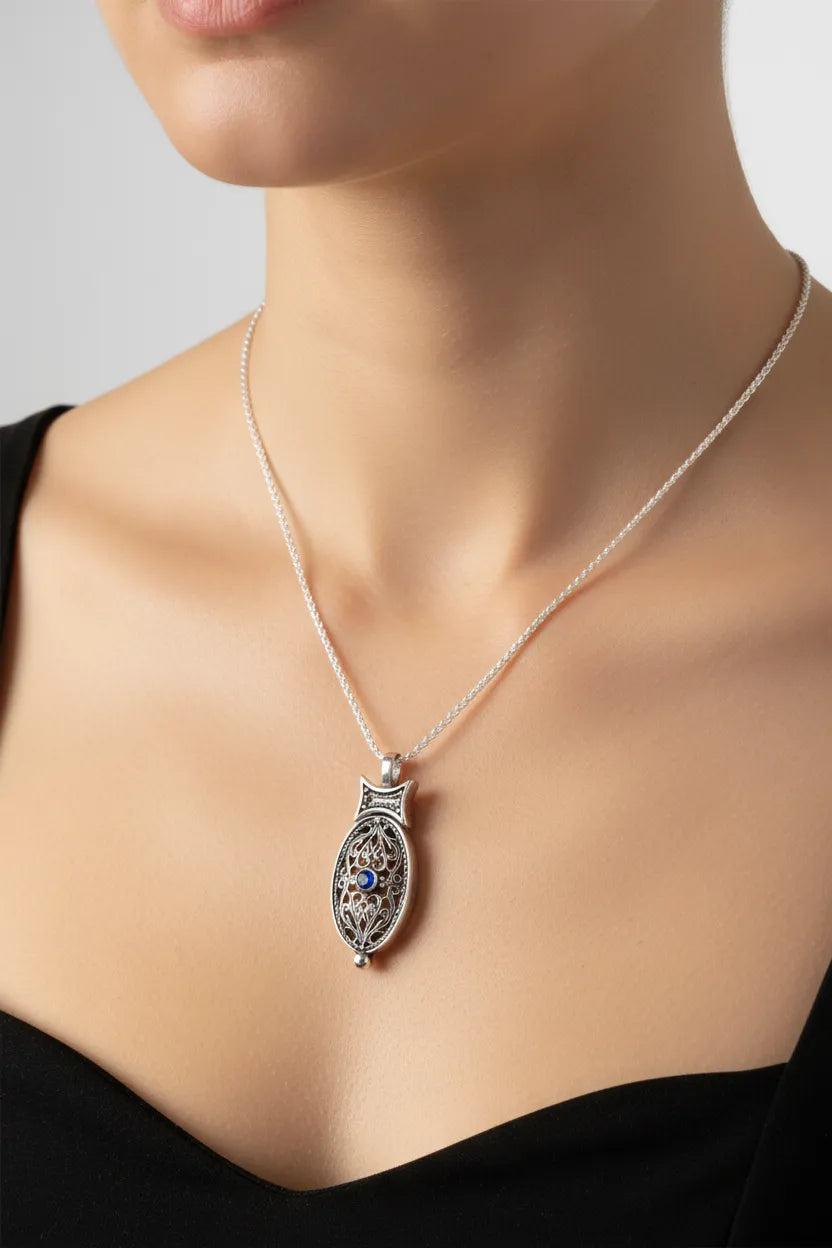 Byzantine pendant in Sterling silver (PE-76)