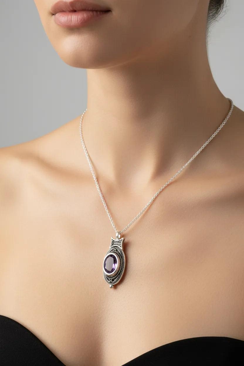 Byzantine pendant in Sterling silver (PE-77)