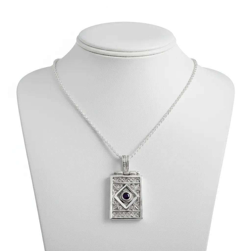 Byzantine pendant in Sterling silver (PE-82)