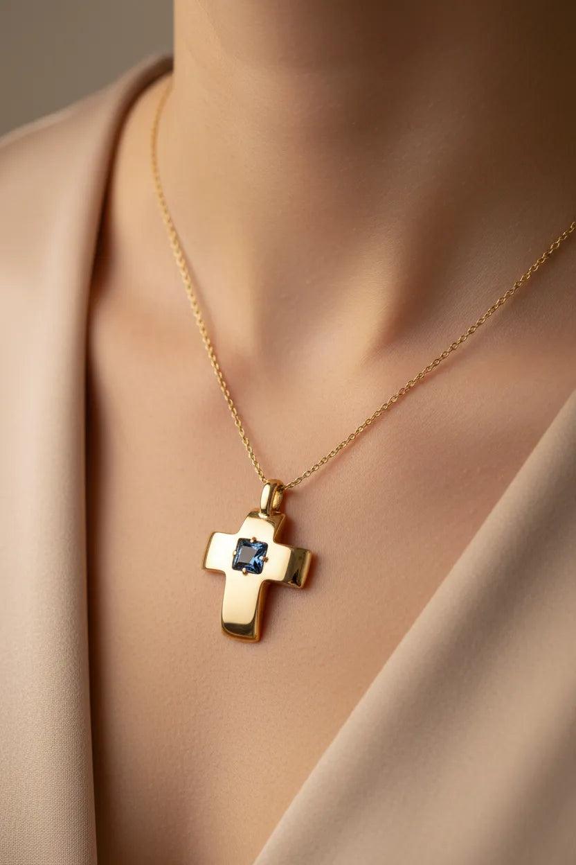 Christening Cross 14k Gold (STX-11)