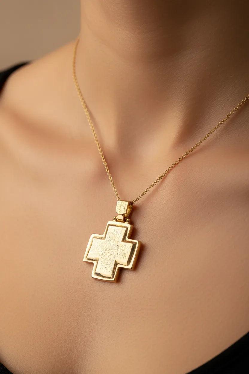 Christening Cross 14k Gold (STX-12)