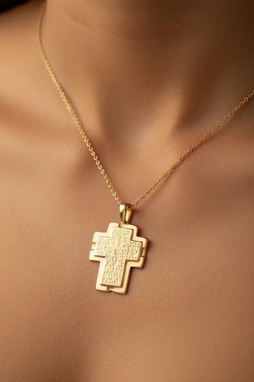 Christening Cross 14k Gold (STX-13)