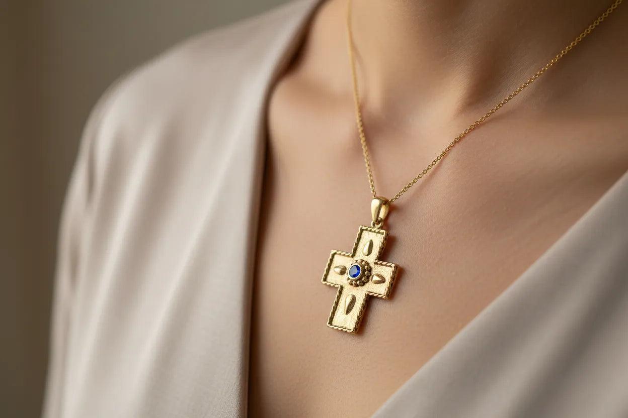 Christening Cross 14k Gold (STX-14)