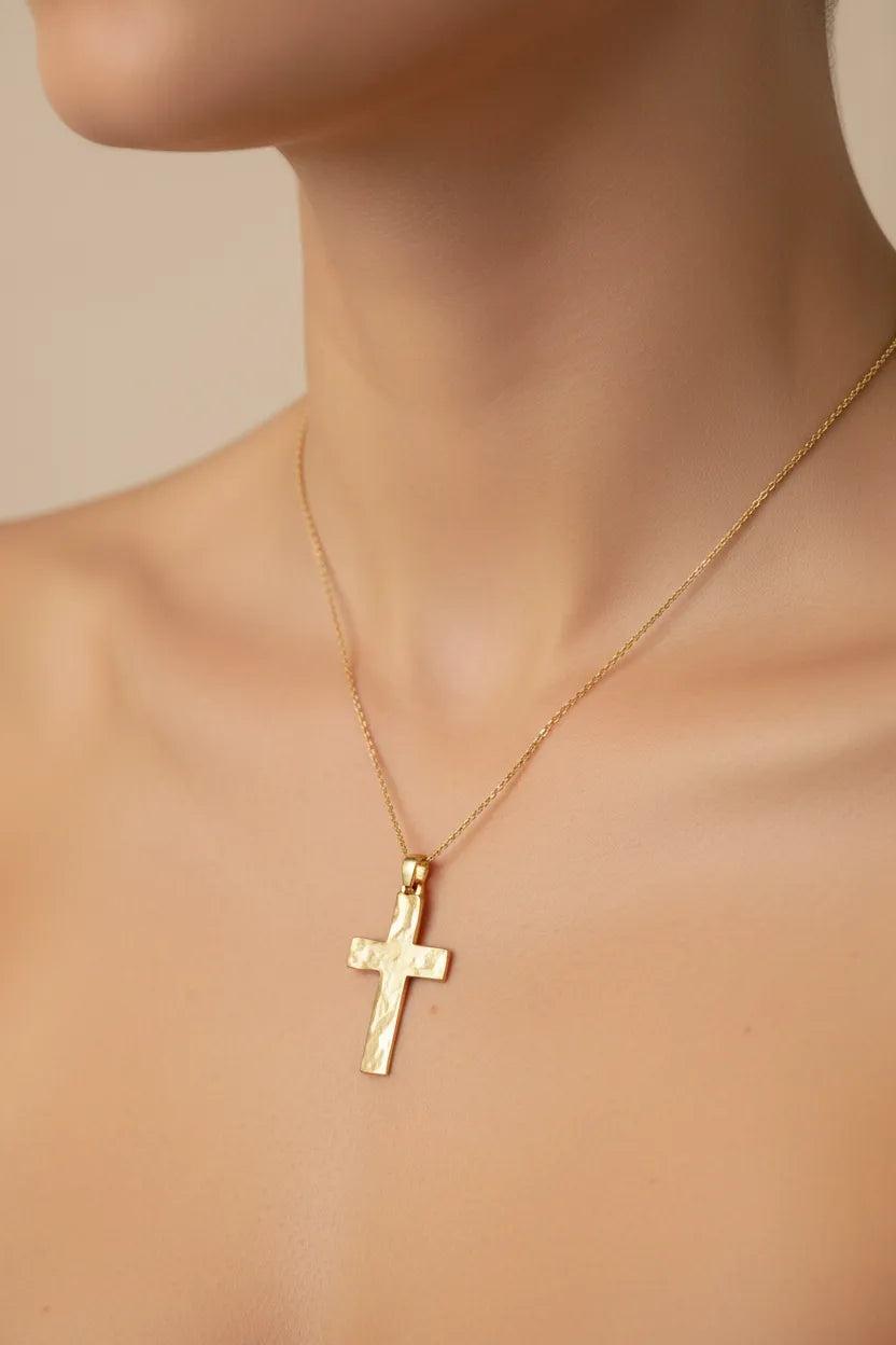 Christening Cross 14k Gold (STX-15)