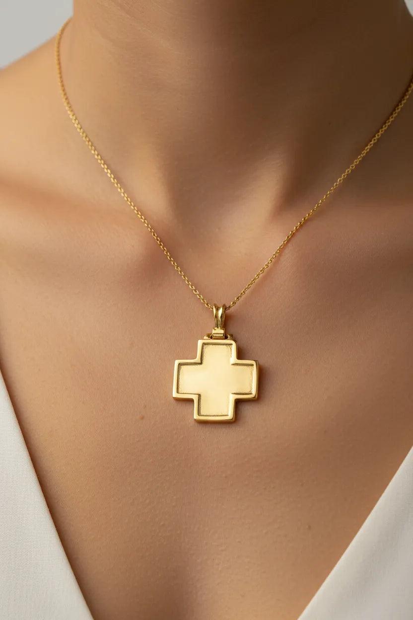Christening Cross 14k Gold (STX-16)