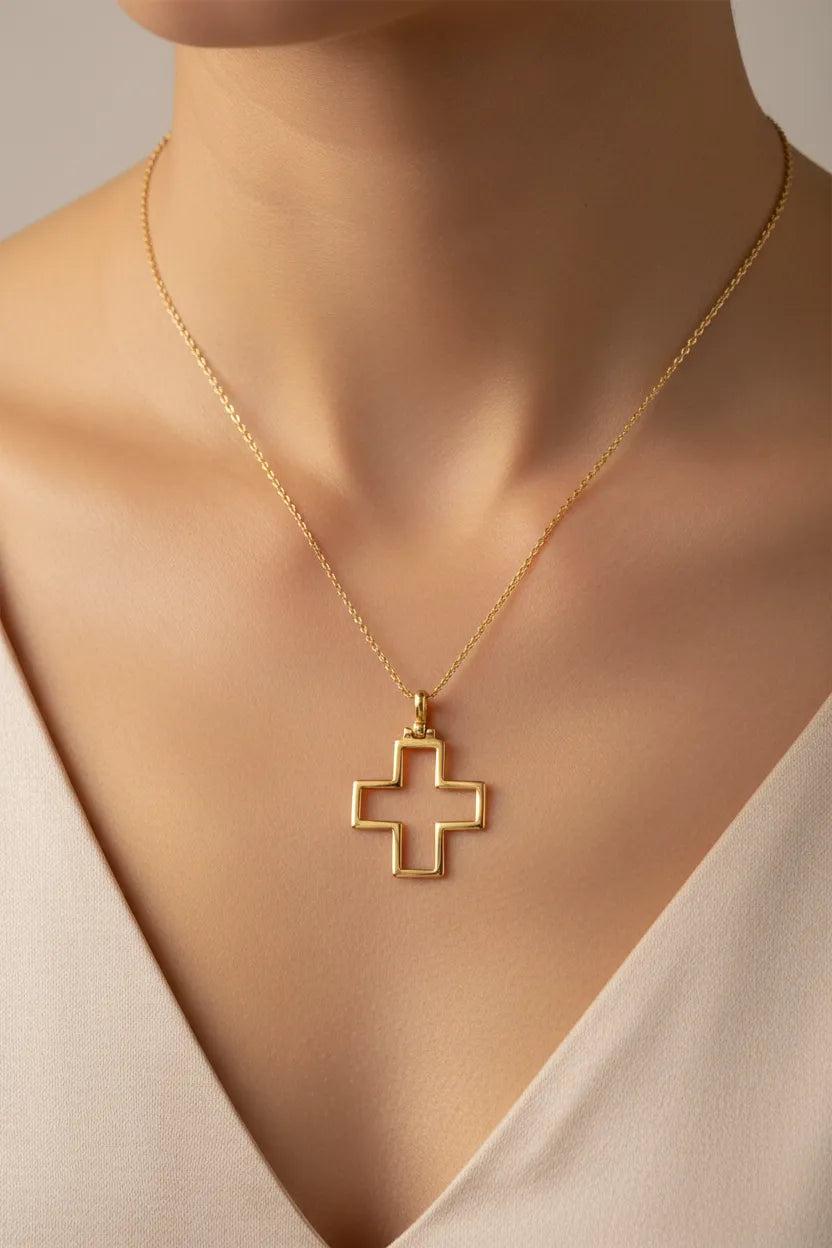Christening Cross 14k Gold (STX-18)
