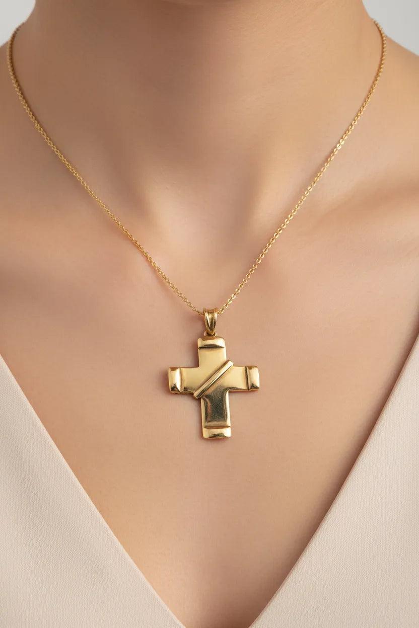 Christening Cross 14k Gold (STX-19)