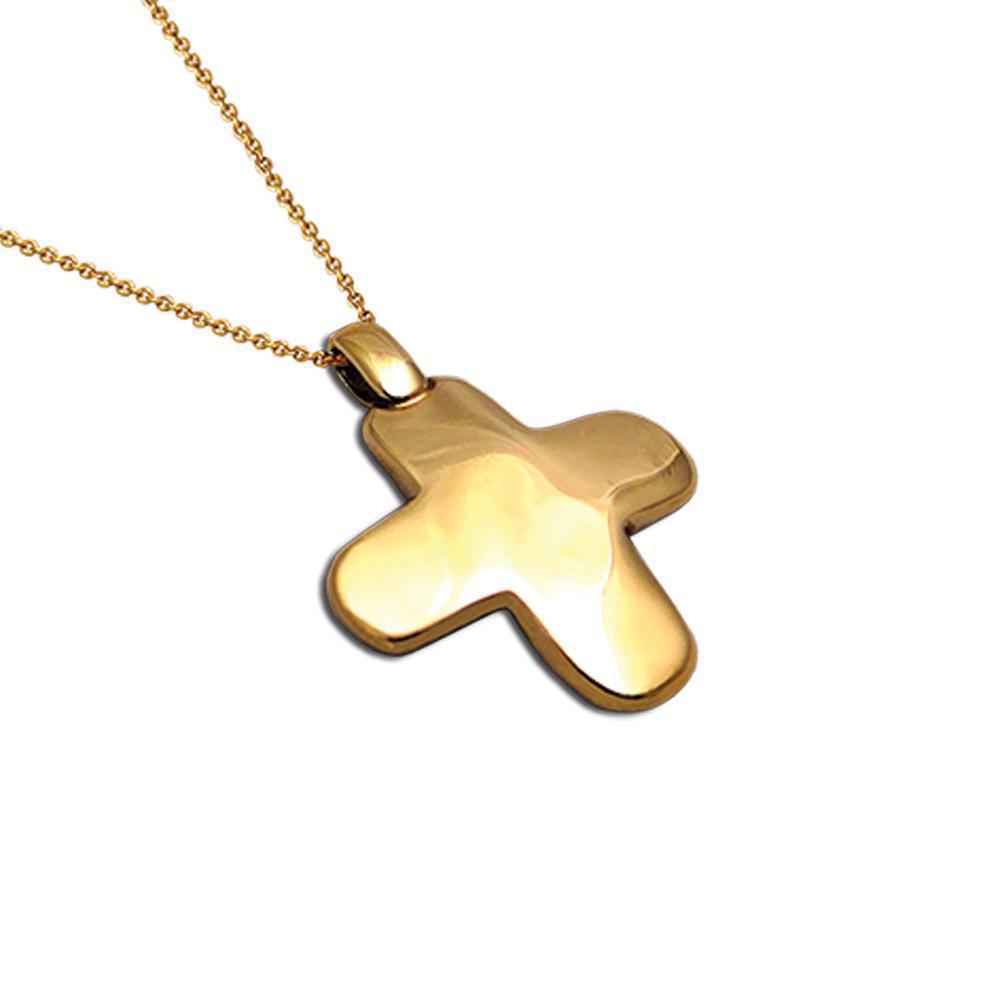 Christening Cross 14k Gold (STX-21) - ELEFTHERIOU EL