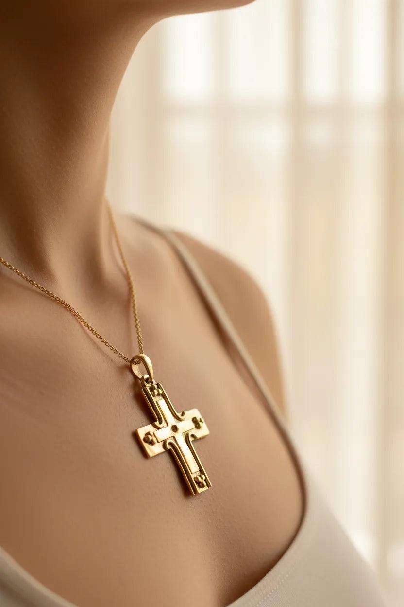 Christening Cross 14k Gold (STX-22)