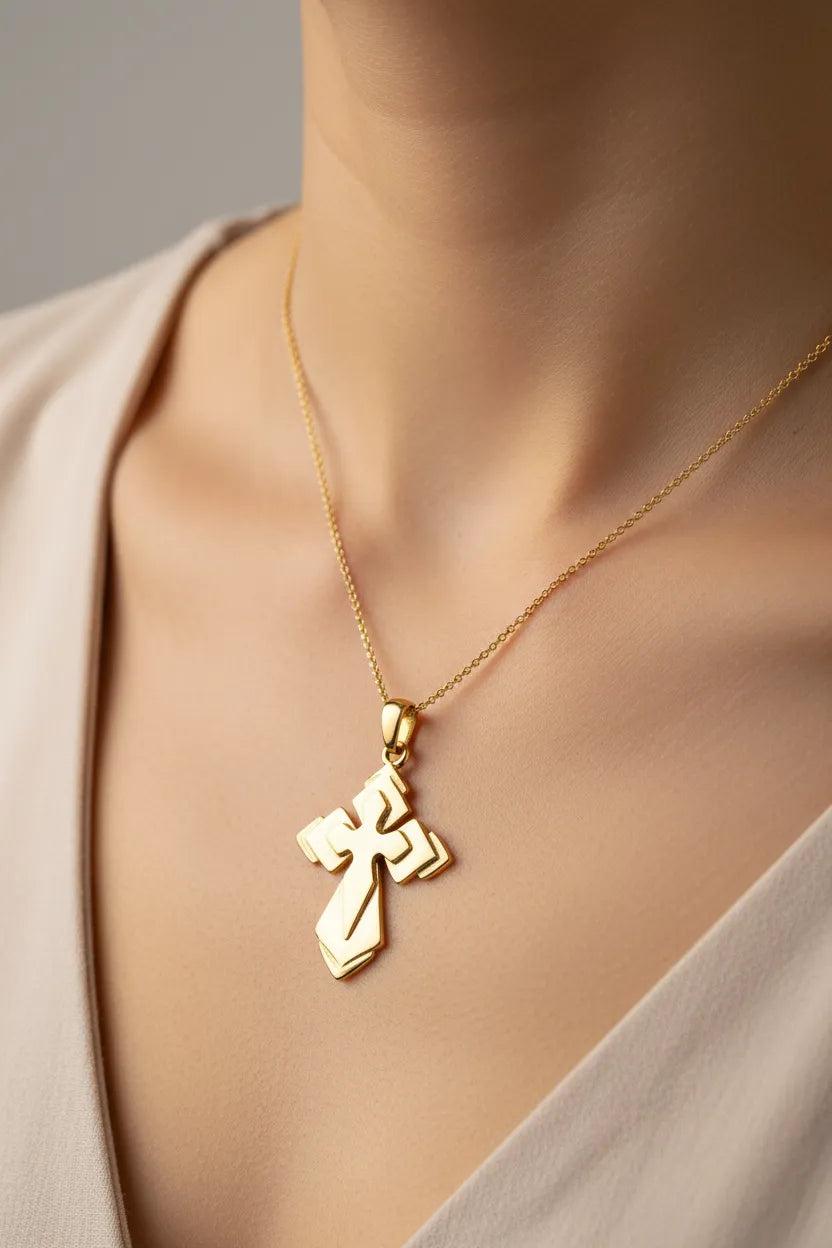 Christening Cross 14k Gold (STX-27)