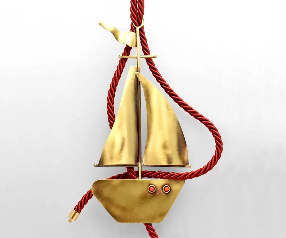 Decorative Sailboat on plexiglass, Bronze Sailboat, Handmade Sailboat, Corporate Gift, Office Decor (Α-95)