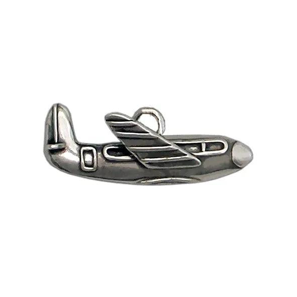 Evil Eye Charm on a tassel, House decoration, holiday decor, welcome gift, silver charm, Airplane Charm