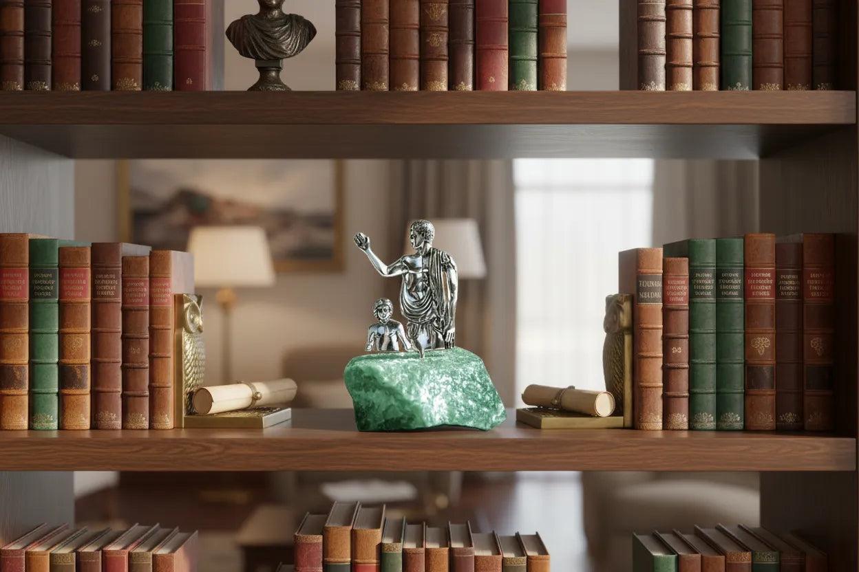 Funerary Teenager Grave Stele Representation in sterling silver (A-42-3)