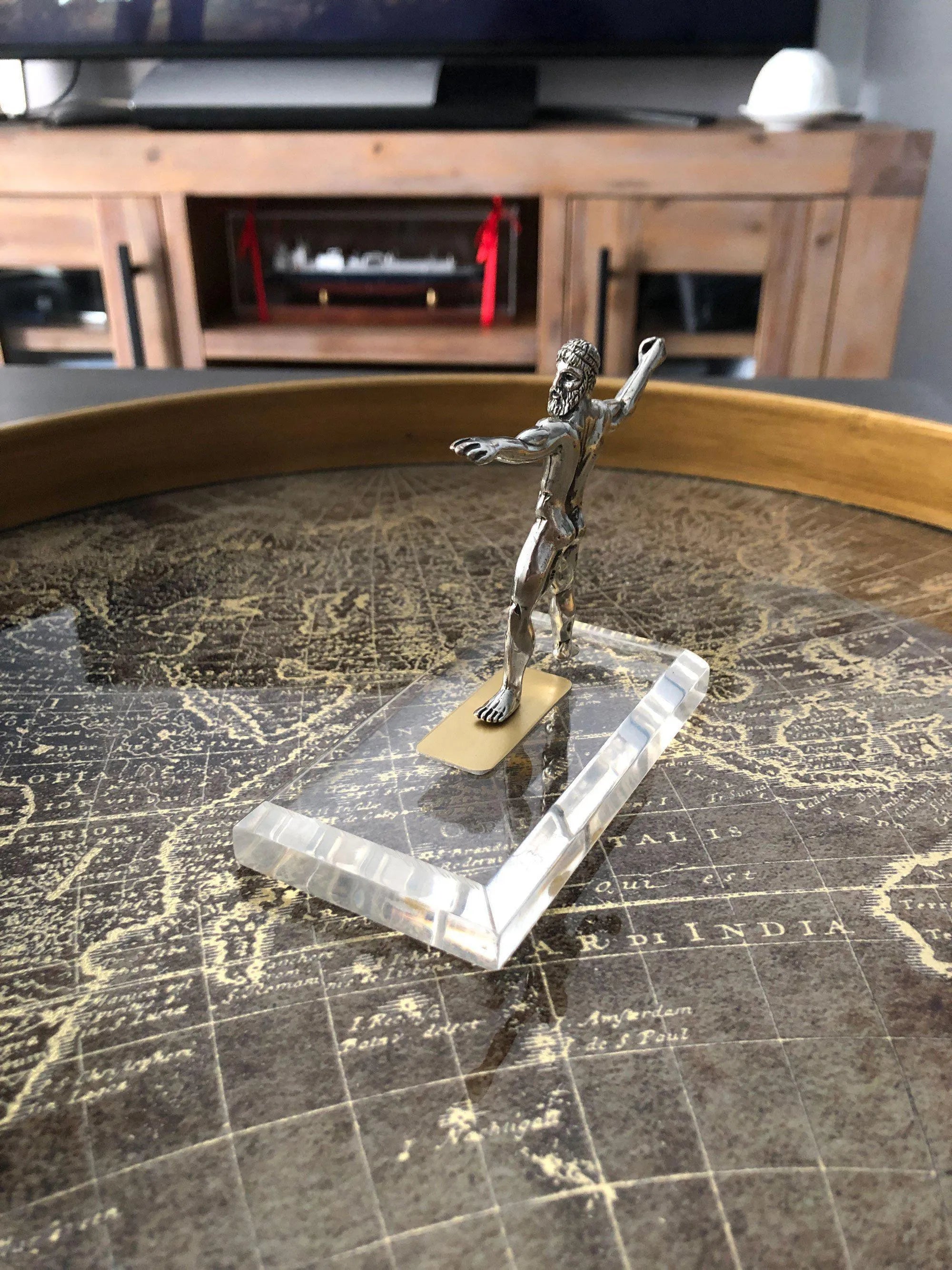 God of Cape Artemision Figure in Sterling Silver, Sterling Silver Statue (A-05) - ELEFTHERIOU EL