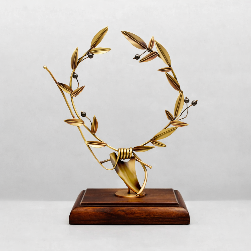 Greek Bronze Olive leaf Wreath (A-73)