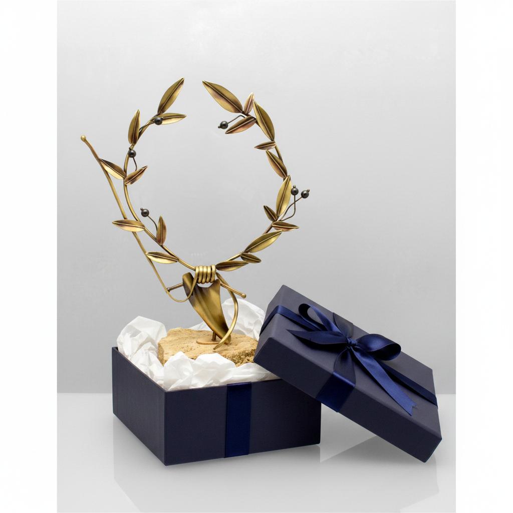 Greek Bronze Olive leaf Wreath (A-73)