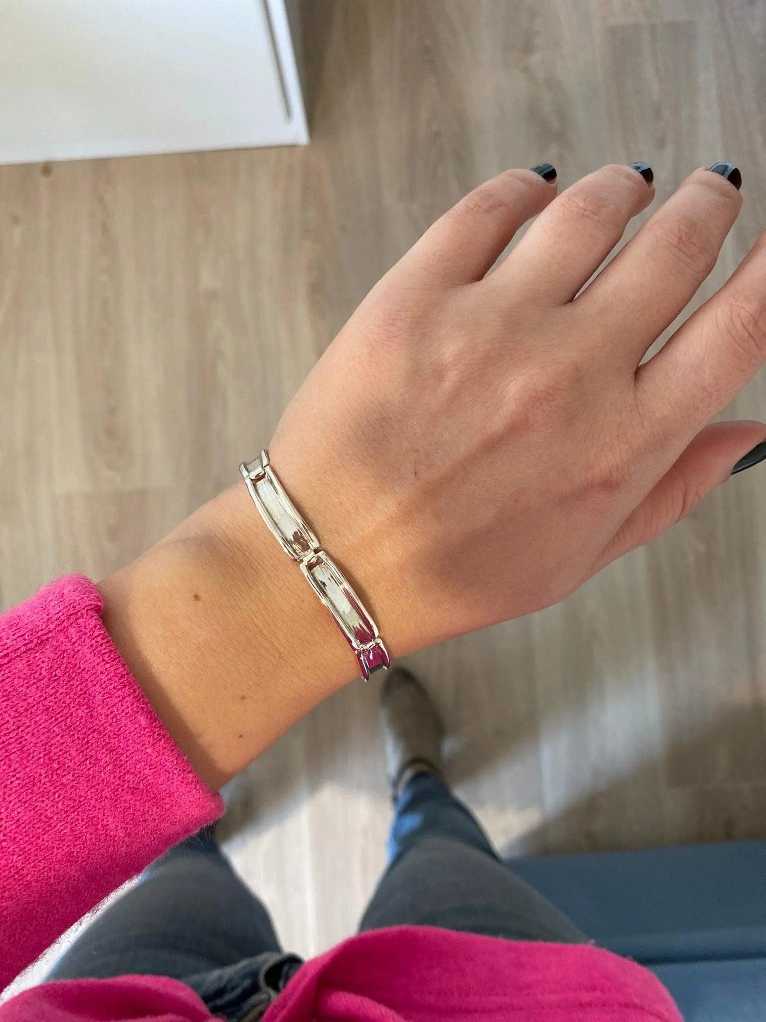 Greek Handmade Bracelet in Sterling Silver (B-151)