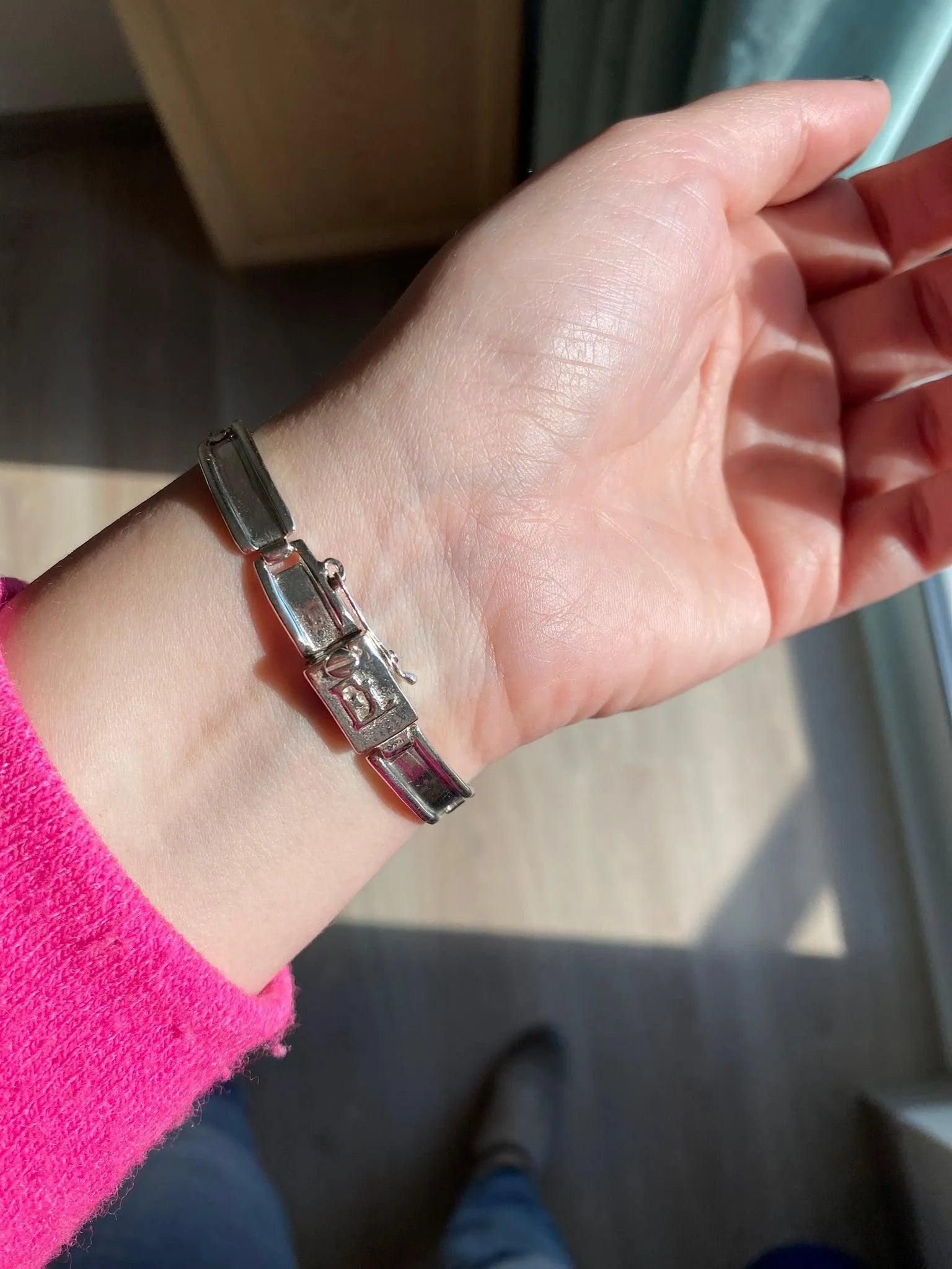 Greek Handmade Bracelet in Sterling Silver (B-151)