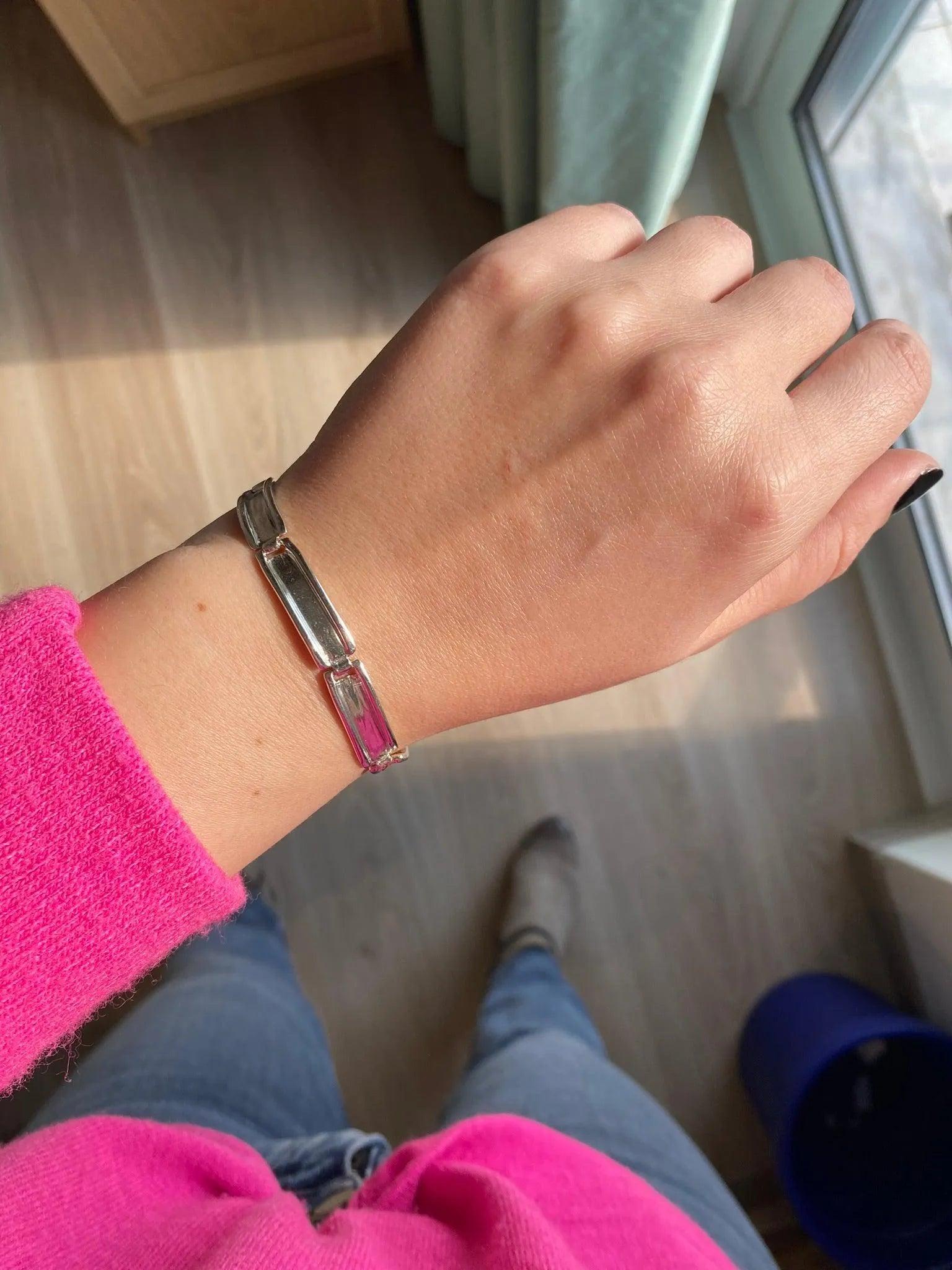 Greek Handmade Bracelet in Sterling Silver (B-151)