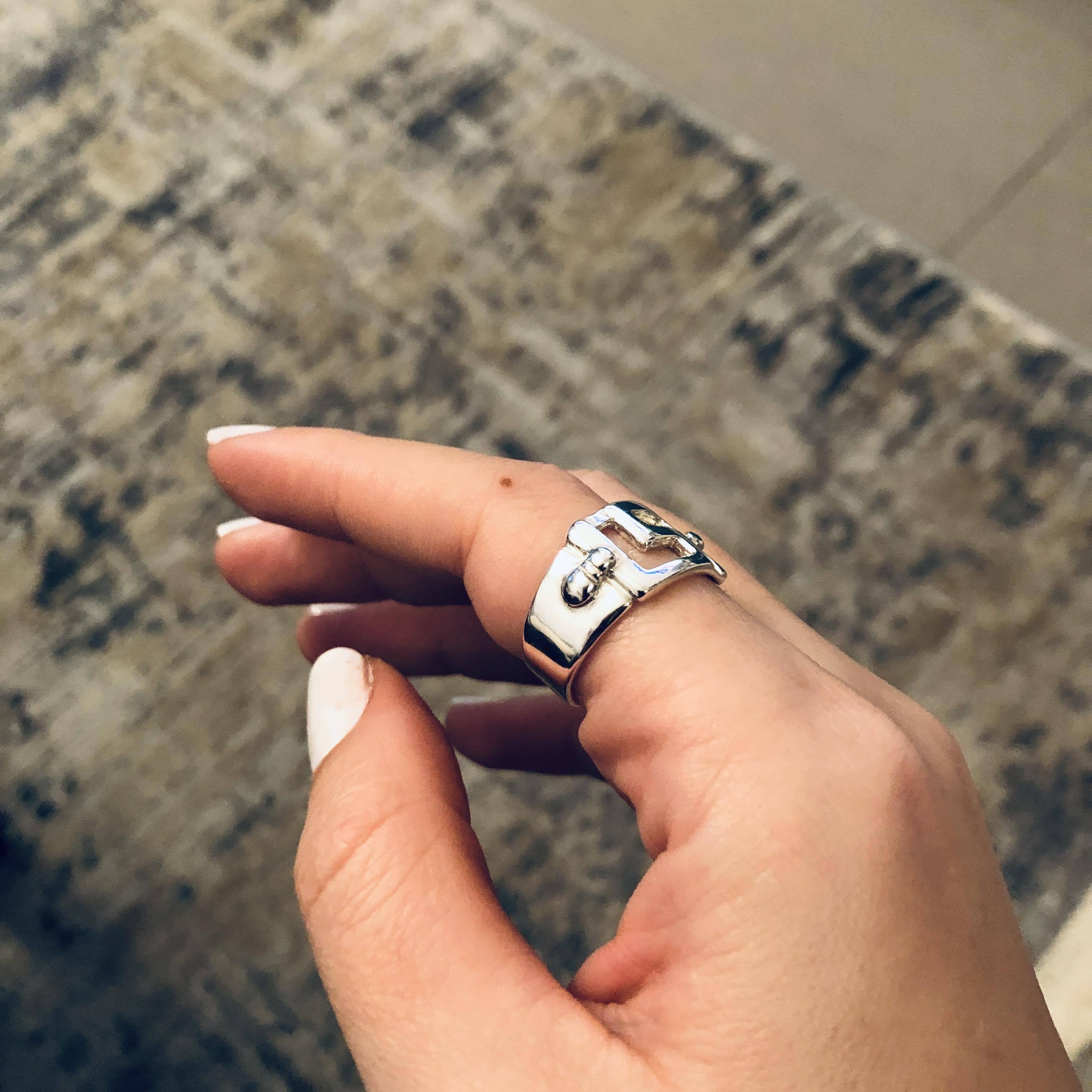 Greek Key Meander Ring in Sterling Silver (DT-73) - ELEFTHERIOU EL