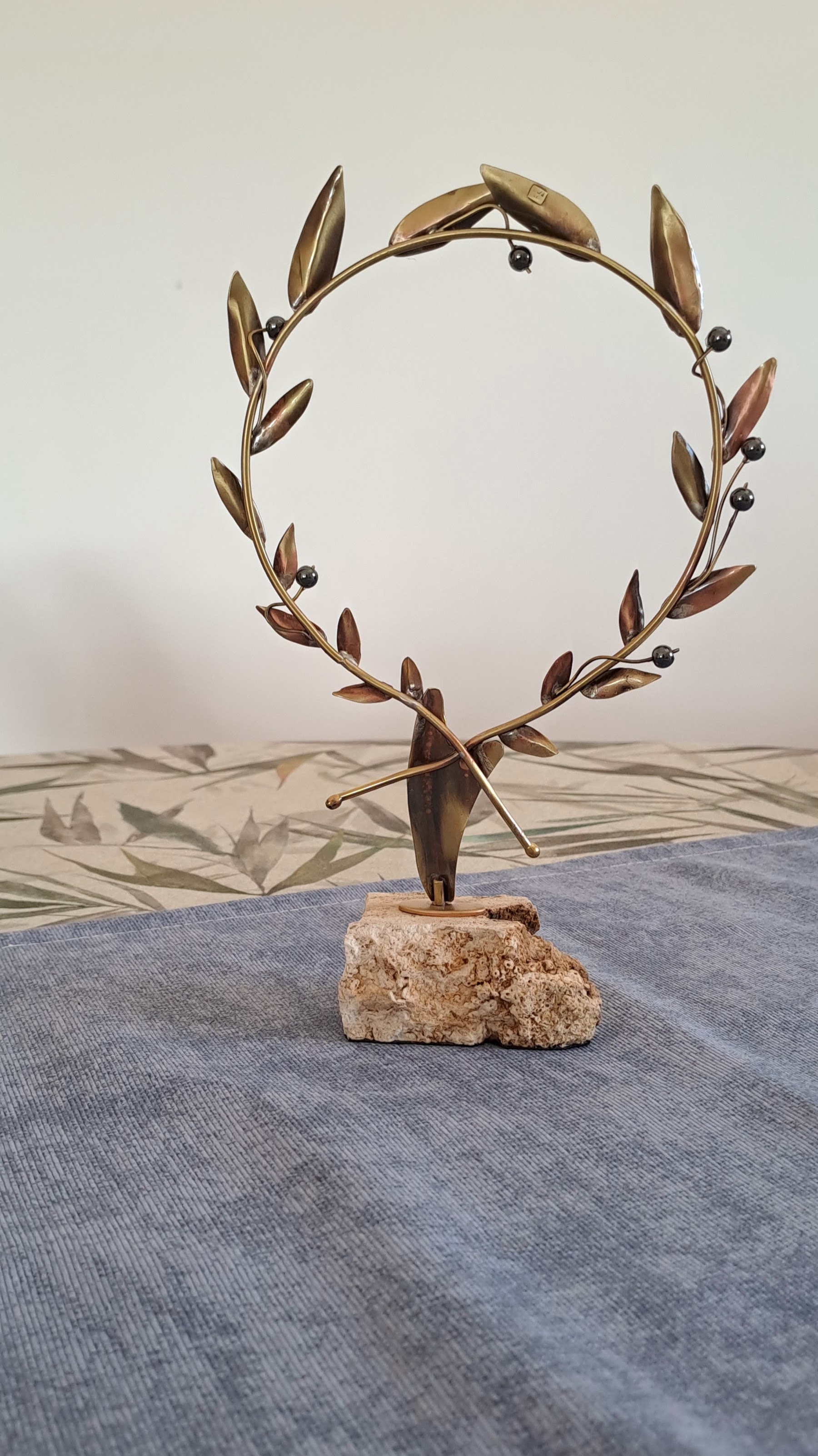 Greek Olive Wreath, handmade wreath, olive wreath, greek home decor, greek decor, welcoming gift, wedding gift (A-44-1) - ELEFTHERIOU EL