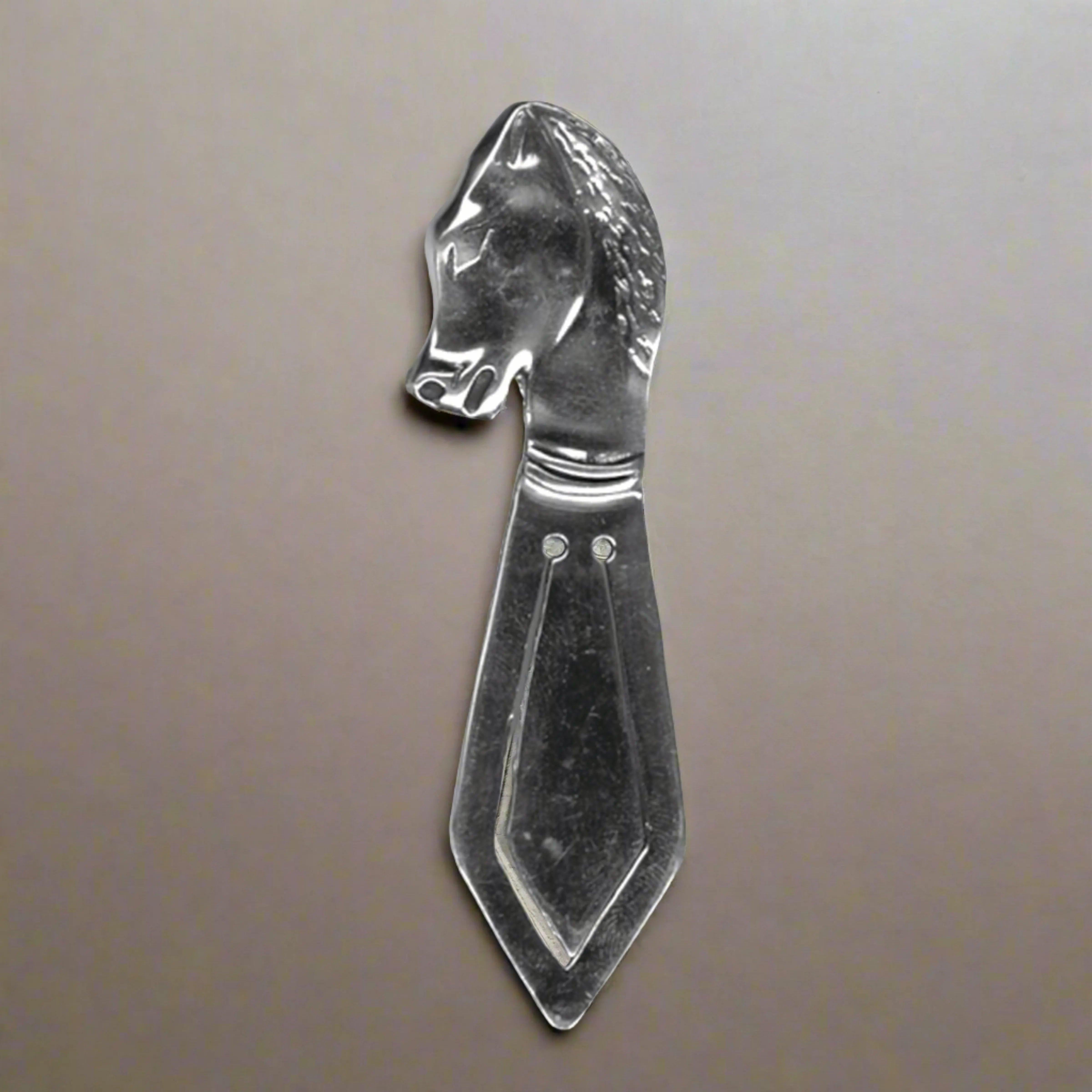Greek Parthenon Horse Head Bookmark in Sterling Silver (PH-16)
