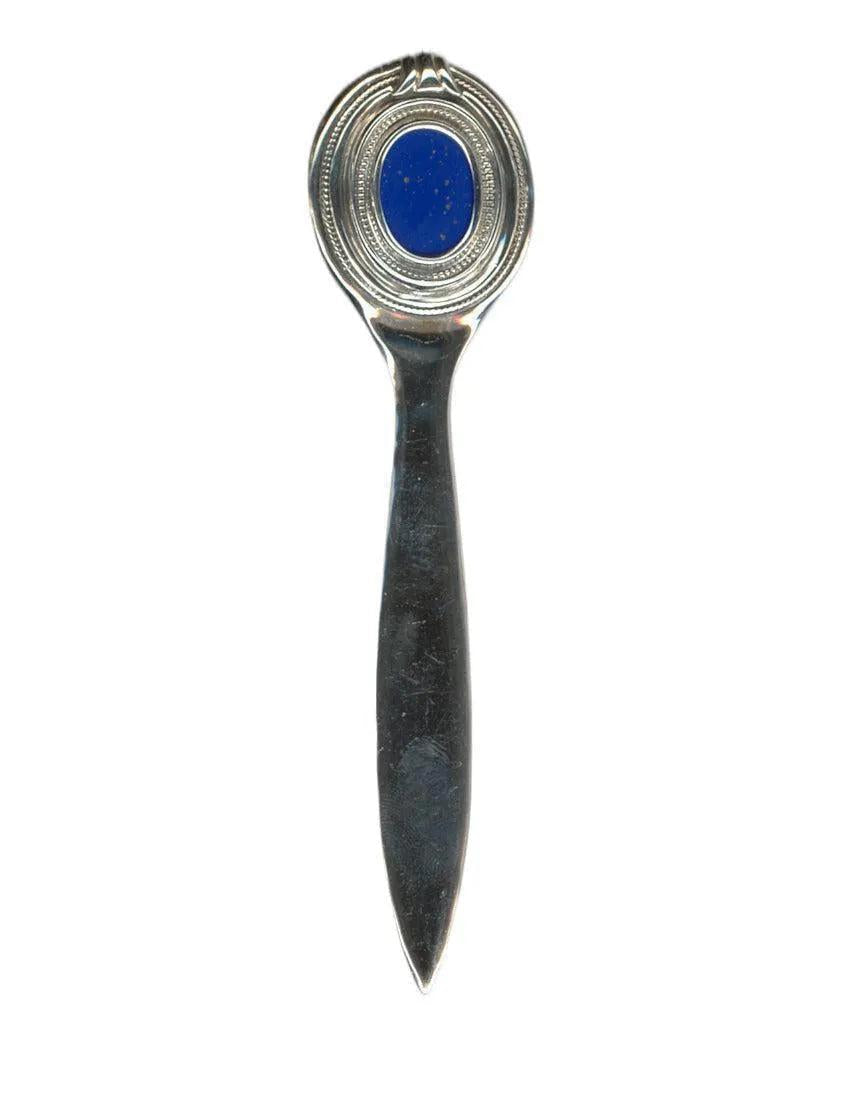 Greek Sterling Silver Letter Opener with Lapis Lazuli (PC-06)