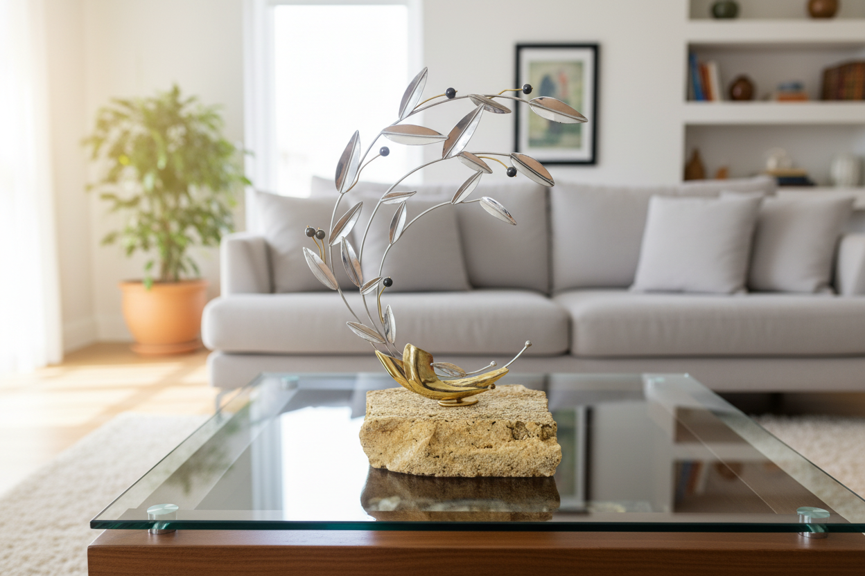 Greek Sterling Silver Olive leaf Wreath (A-82)