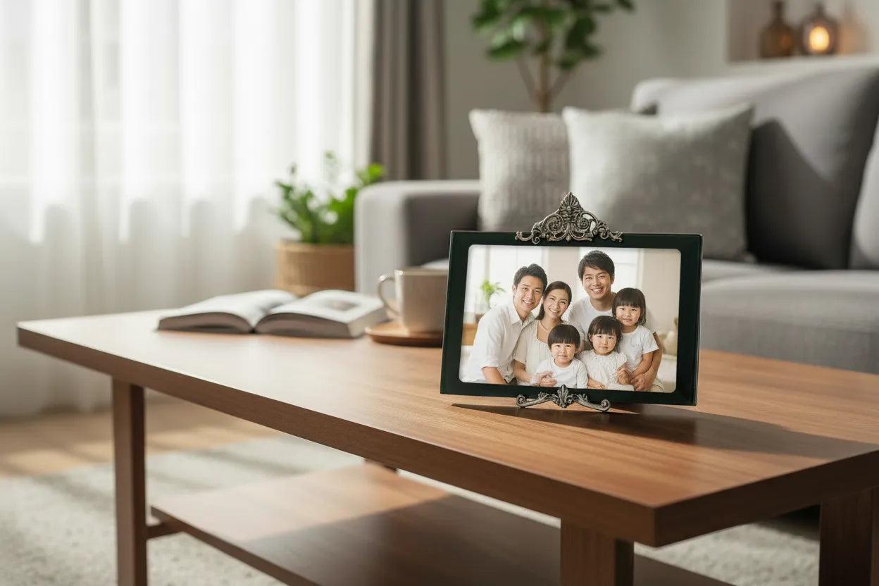 Greek Traditional Bronze Silver Plated Picture Frame (A-57)