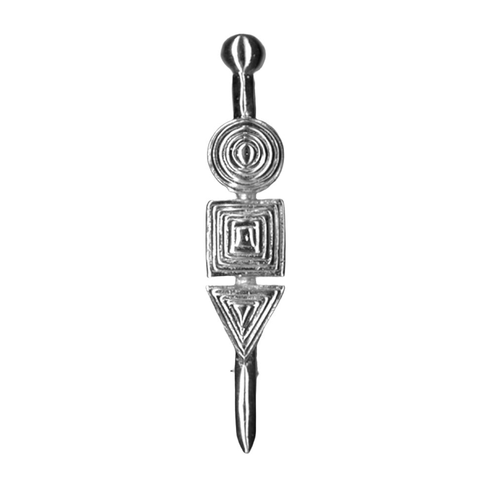 Greek Traditional Brooch in Sterling silver (K-17) - ELEFTHERIOU EL