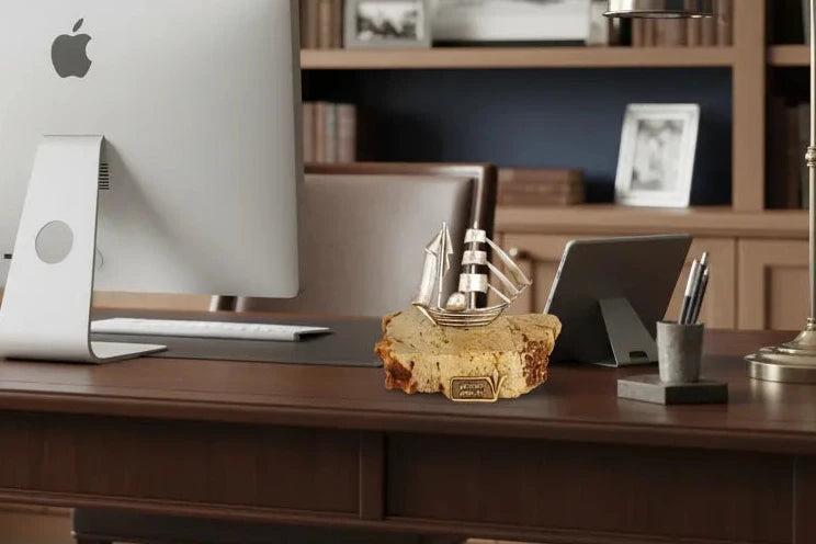 Handmade sailboat in sterling silver Nautical Decor (A-31-28)