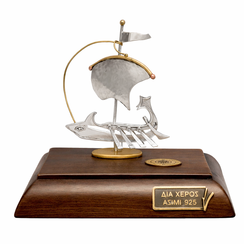 Handmade sailboat in sterling silver Nautical Decor (A-40-32)