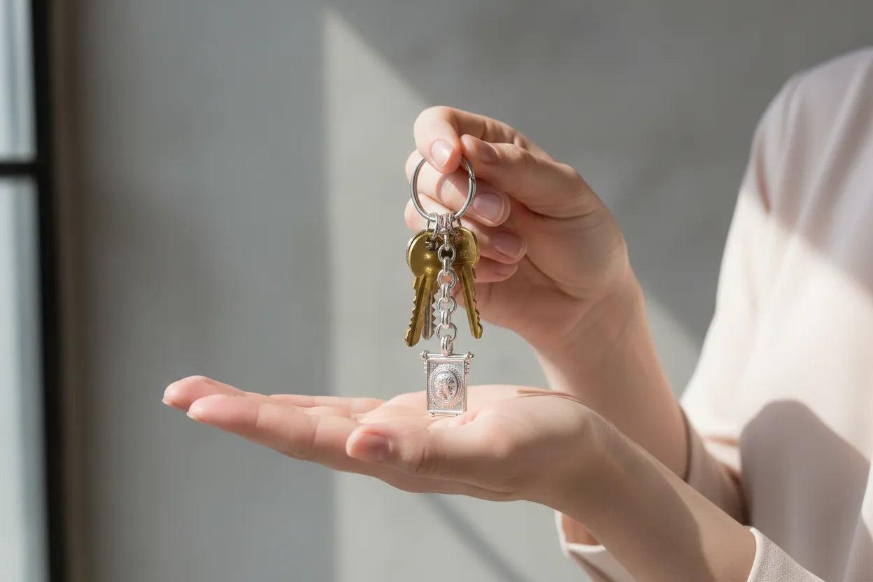 Keychain in sterling silver, Alexander the Great (MP-32)