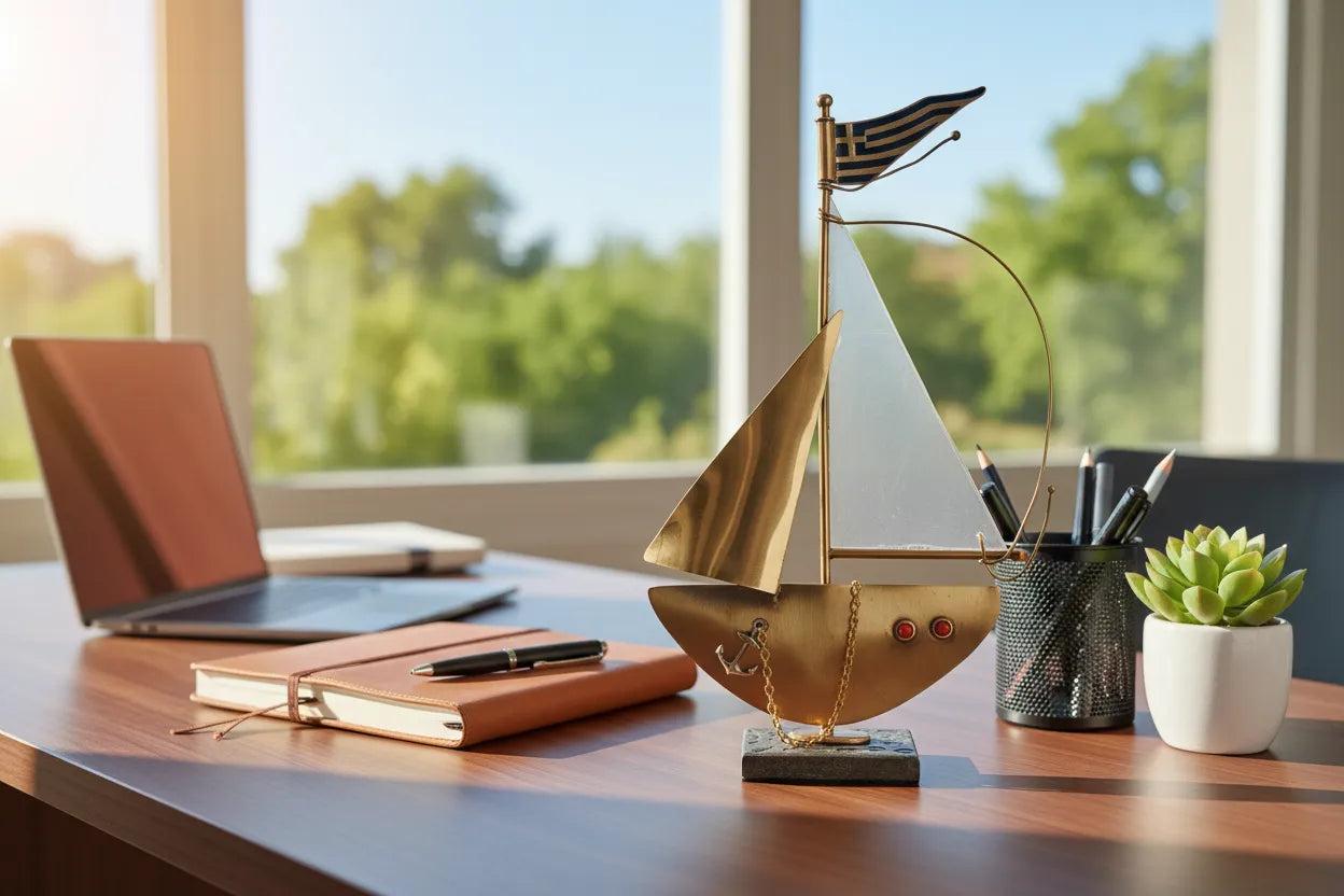 Sailboat - Decorative Sailboat, Home Decoration, Welcome Gift, Wall Hanger (XM-01)