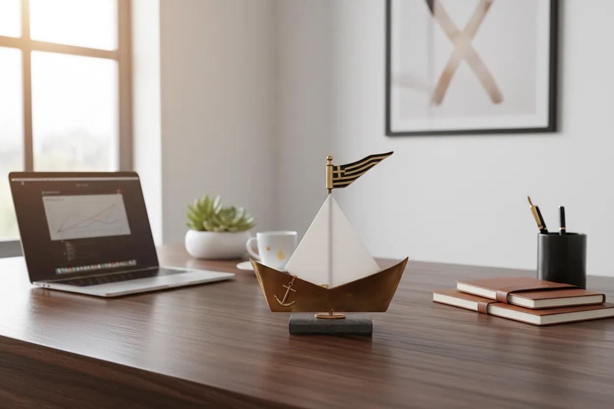 Sailboat - Decorative Sailboat, Home Decoration, Welcome Gift, Wall Hanger (XM-02)