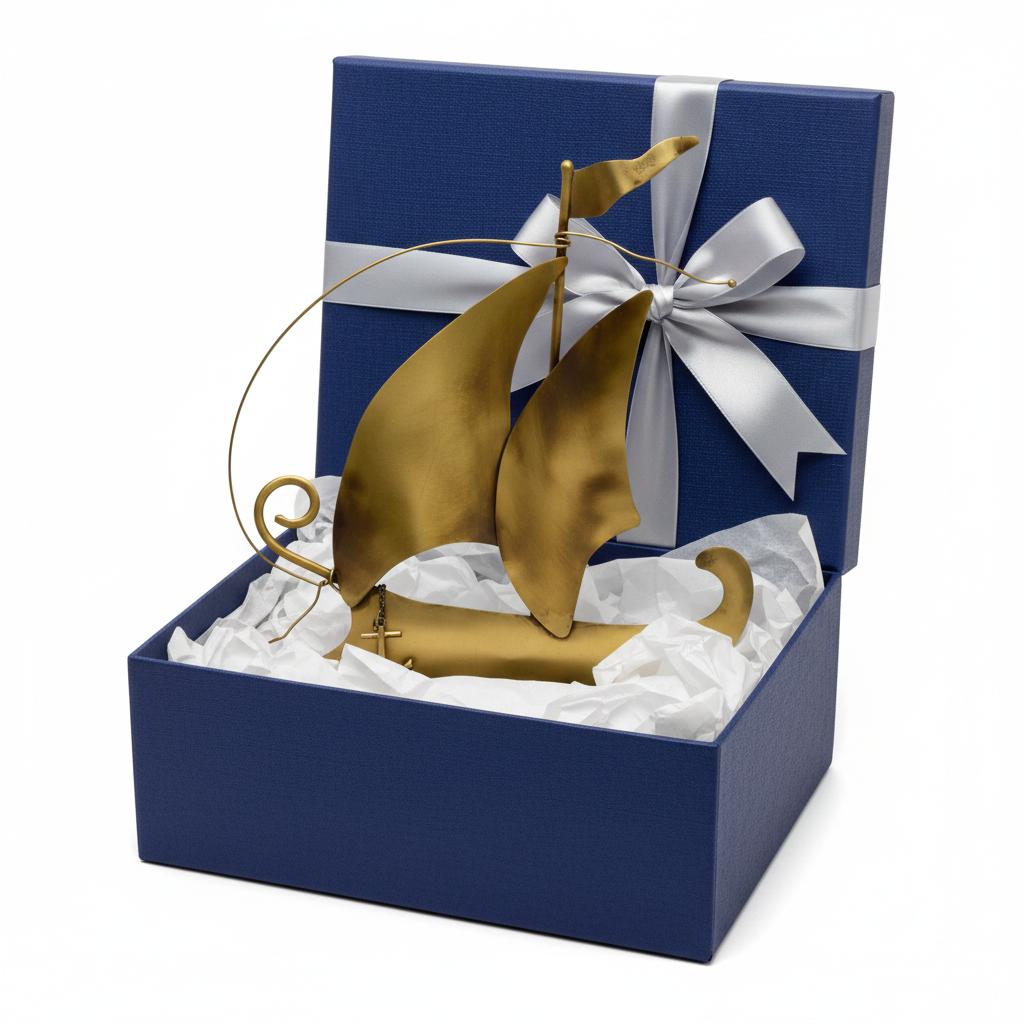Sailboat - Decorative Sailboat, Home Decoration, Welcome Gift, Wall Hanger (XM-10)