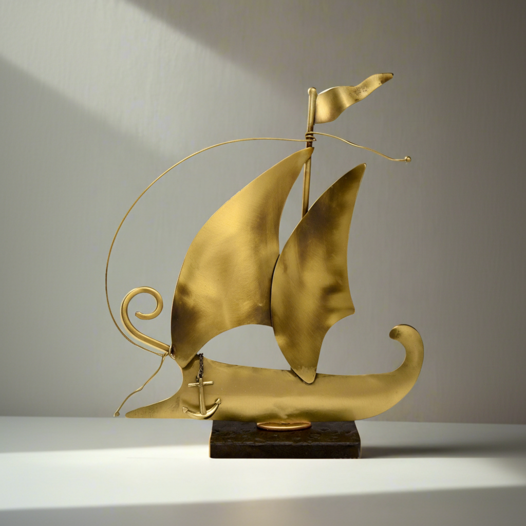 Sailboat - Decorative Sailboat, Home Decoration, Welcome Gift, Wall Hanger (XM-10)