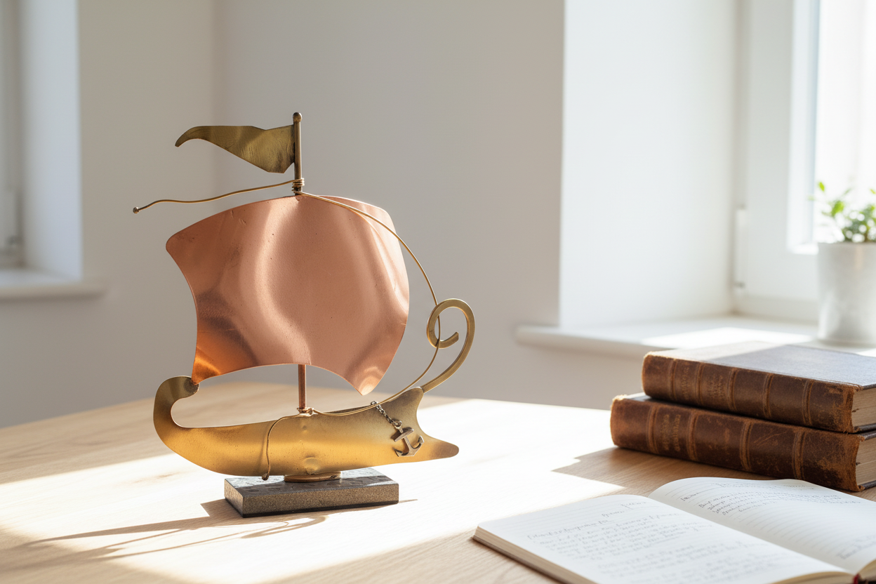 Sailboat - Decorative Sailboat, Home Decoration, Welcome Gift, Wall Hanger (XM-14)