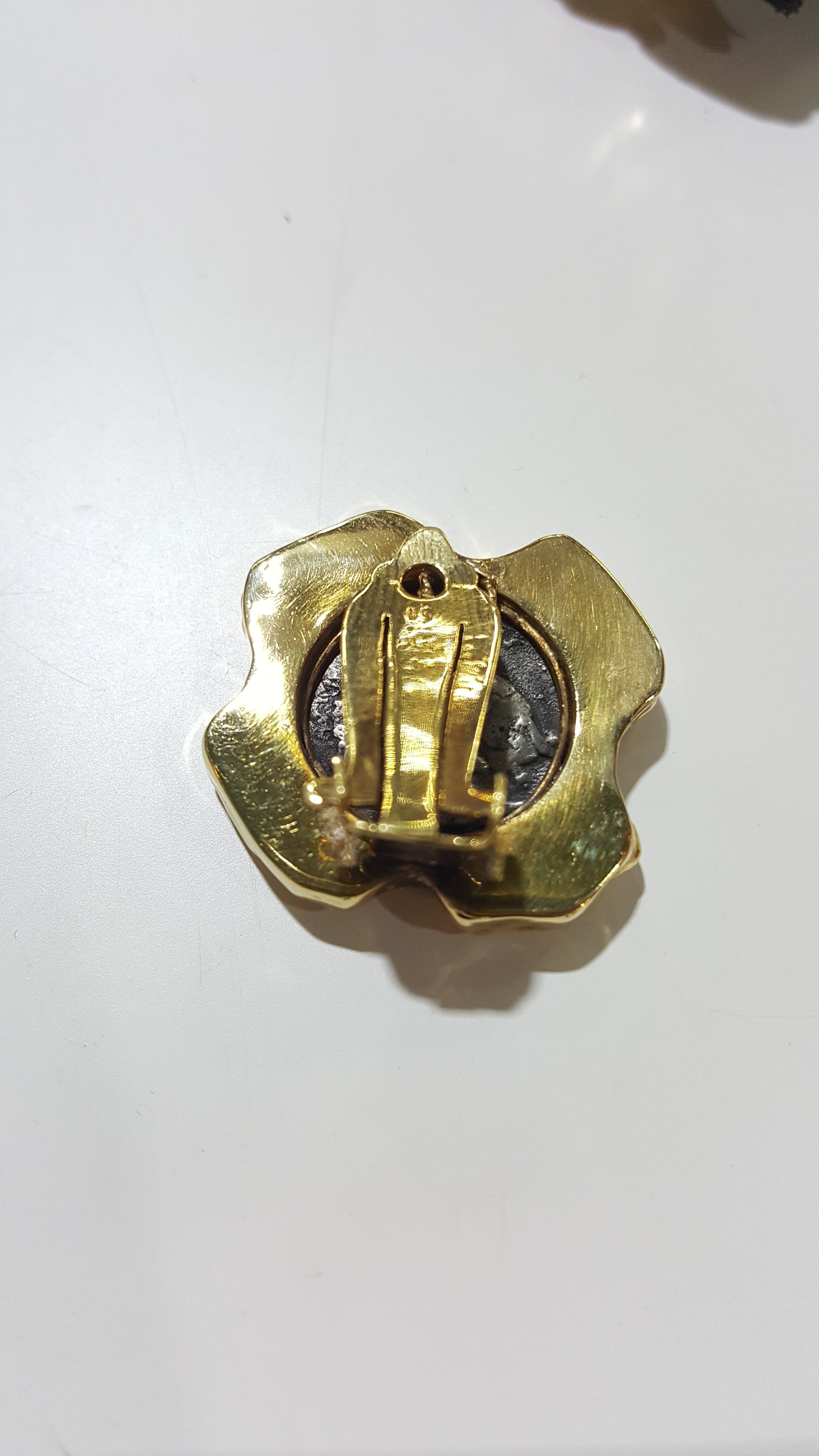 Silver Coin Earrings, Thourions Coin, Ancient Greek coin, Handmade Earring, Gold 18k earring, Ancient Greek Coin earring, Greek Jewelry - Dinos-Virginia